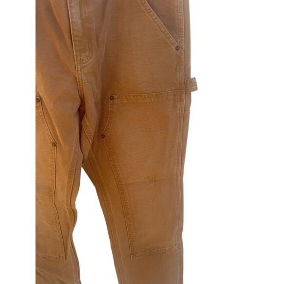NWT Carhartt 100098-211 Double Front Knee Weathered Duck Relaxed Dungaree 34x32 - Picture 6 of 7